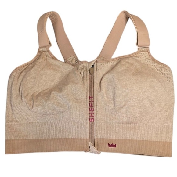 SheFit Tan Low Impact Sports Bra 4 Luxe - Picture 2 of 16